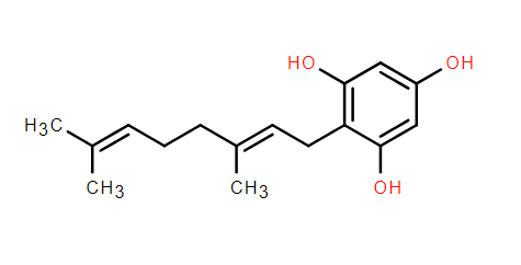 1,3,5-Benzenetriol, 2-[(2E)-3,7-dimethyl-2,6-octadien-1-yl]-